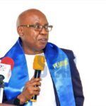 Presidential aspirant Jimi Wanjigi talks during the joining of Safina Party at Serena Hotel on March 9, 2022